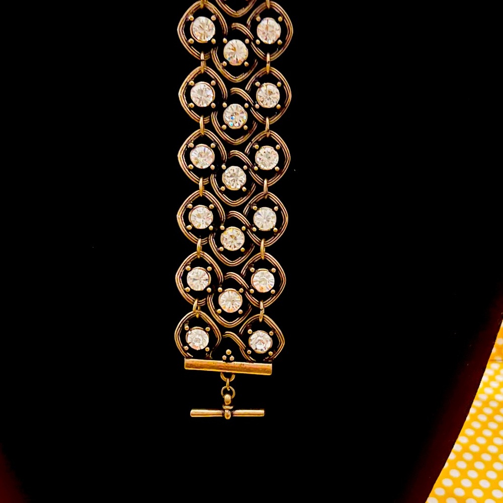 10. Black And Silver Statement Bracelet - image 1